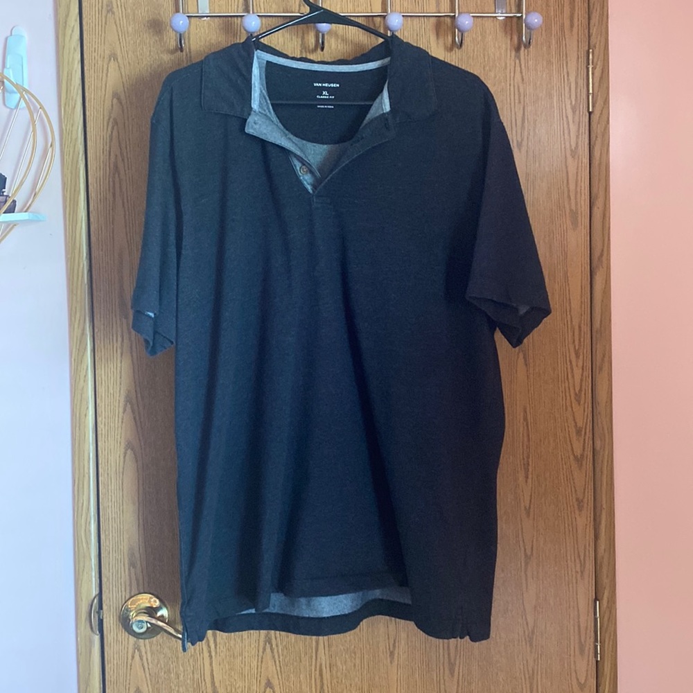 Black Van Heusen Polo Shirt